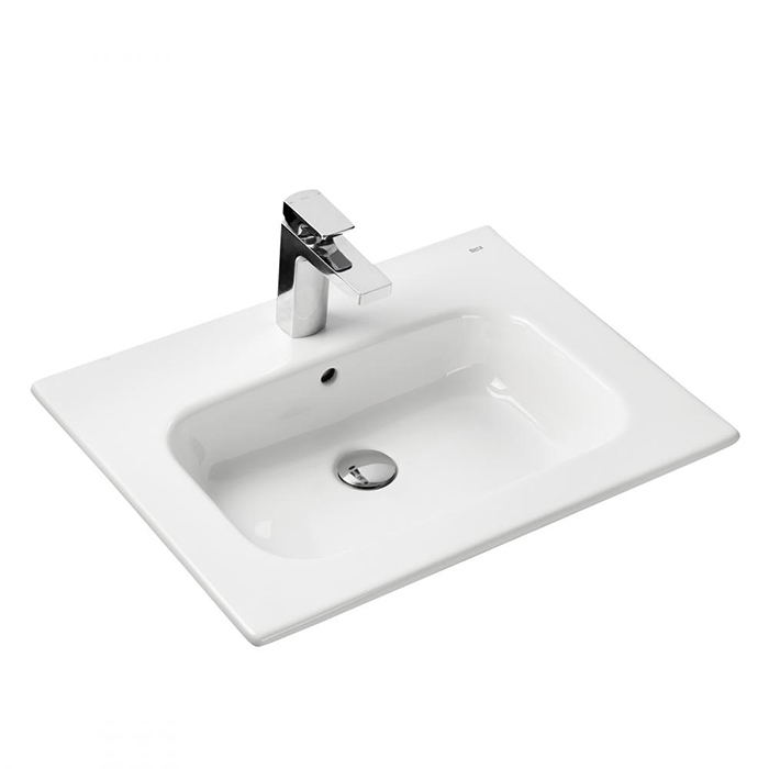 Раковина подвесная Roca Victoria-N Unik 60x46x16 см 1 отверстие белая 7.3279.9.E00.0