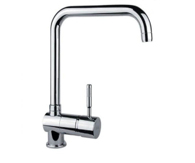 Смеситель для кухни Fiore Xenon с Г-образным изливом нержавеющая сталь 44IN5461