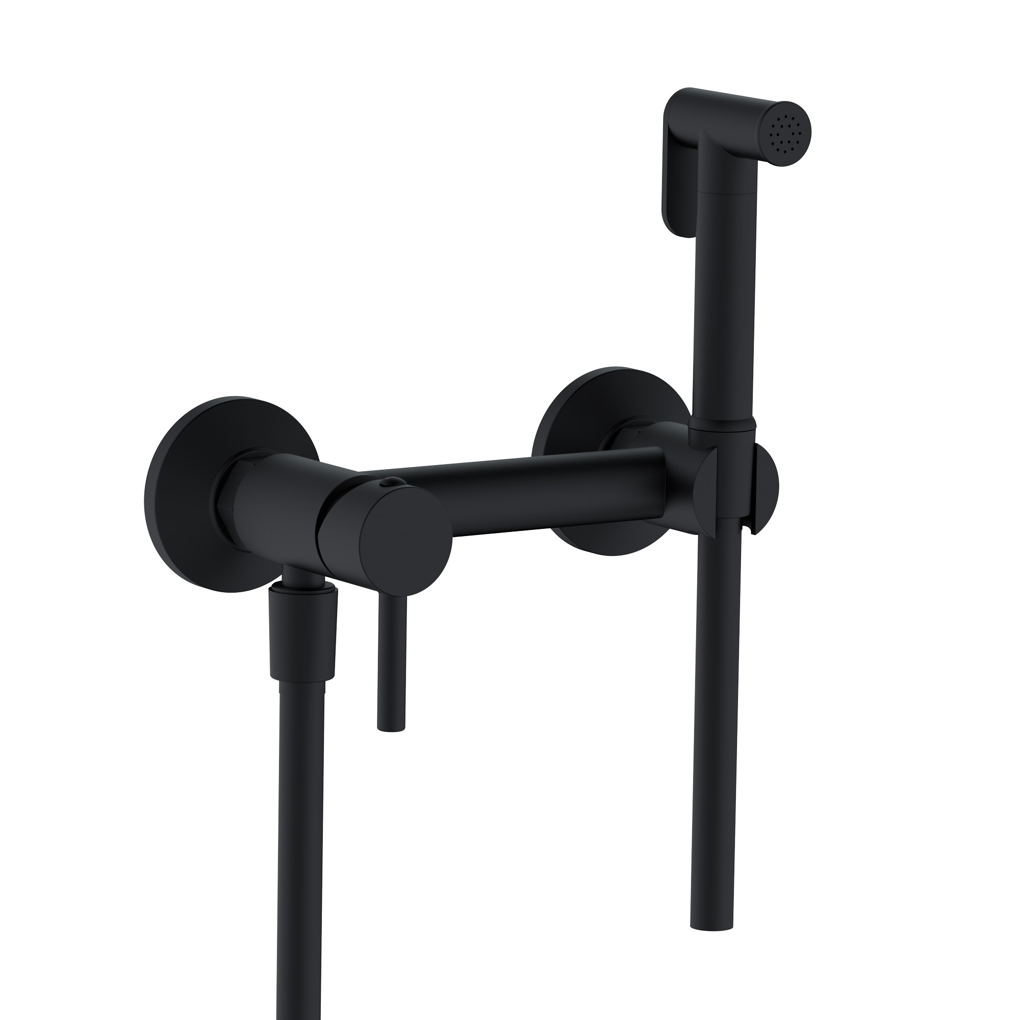 Гигиенический душ со смесителем RGW SP-215B черный 581408215-04
