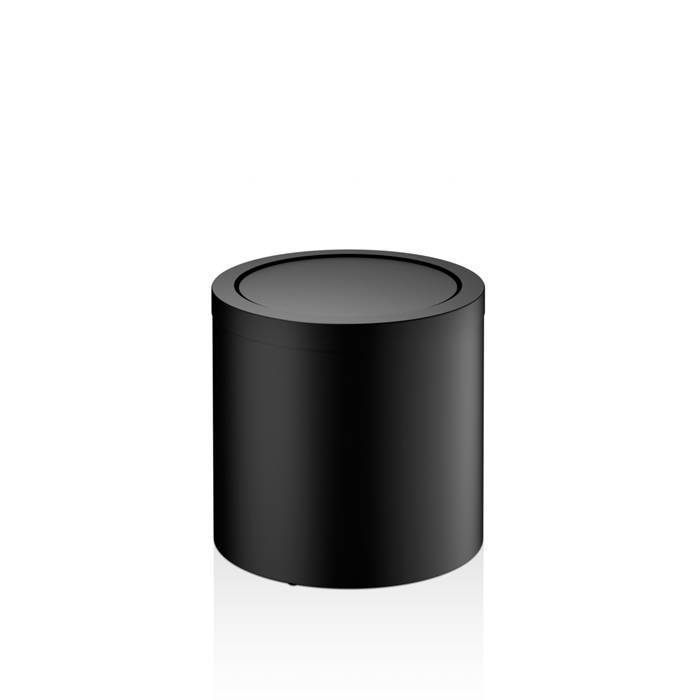 Корзина для бумаги Decor Walther DW 125 20x21 см с крышкой напольная черный матовый 0608060