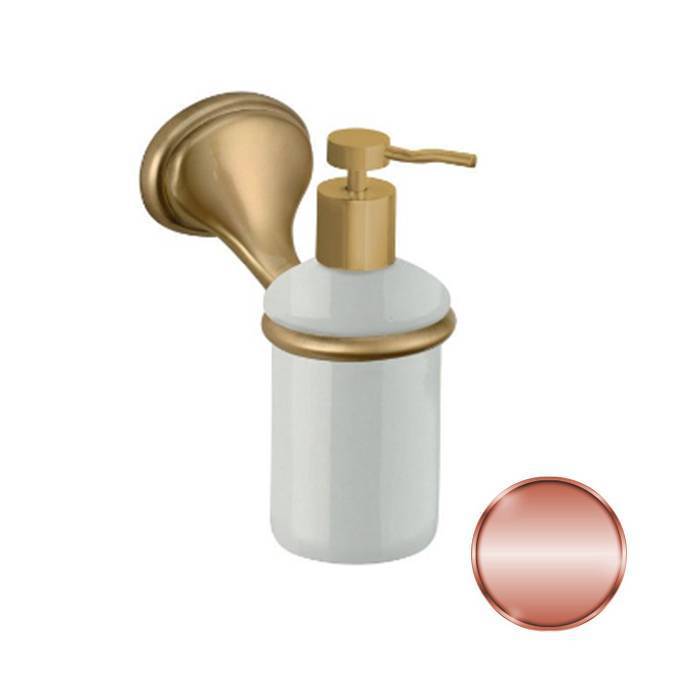 Дозатор жидкого мыла Daniel Revival подвесной керамика белый/медь REDI954 vr 64