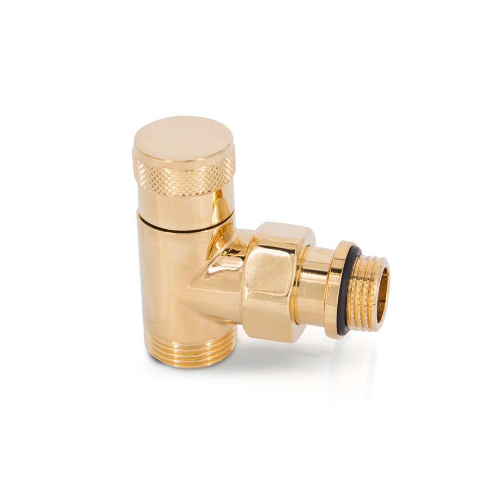 Вентиль запорный угловой SR Rubinetterie Tondera 1/2 x 3/4E золото 0673-1500D0E0