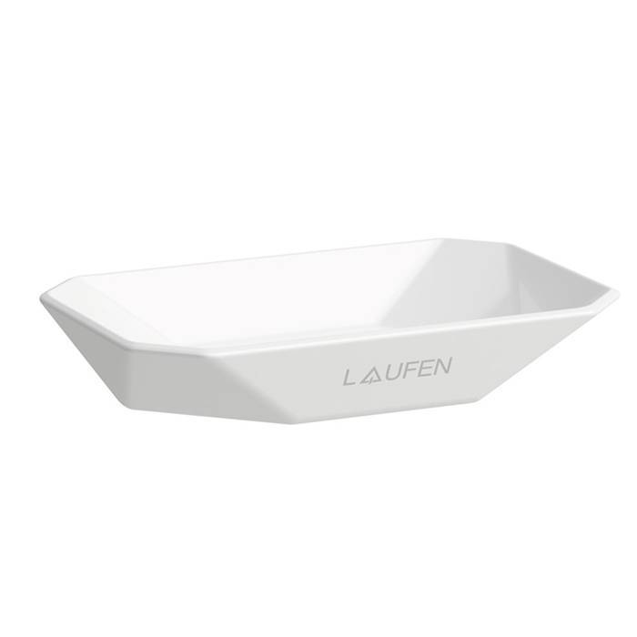 Мыльница керамическая Laufen Home collection TRIO DISH 130x85x25 мм настольная белая 8.7777.6.000.000.1