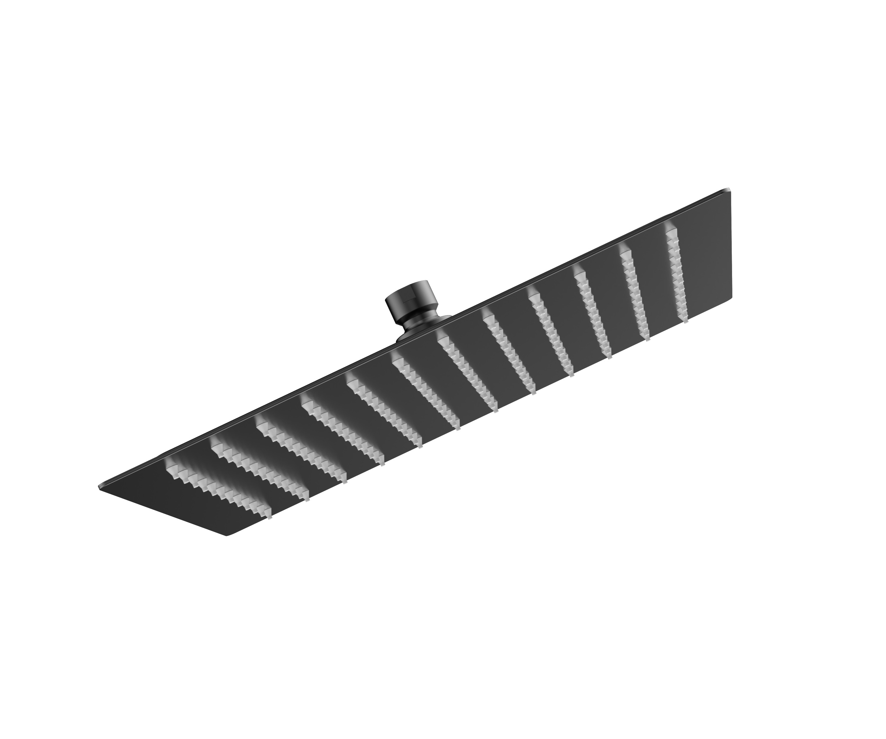 Верхний душ AQUAme 300х300 мм нерж. сталь черный матовый AQM8607MB