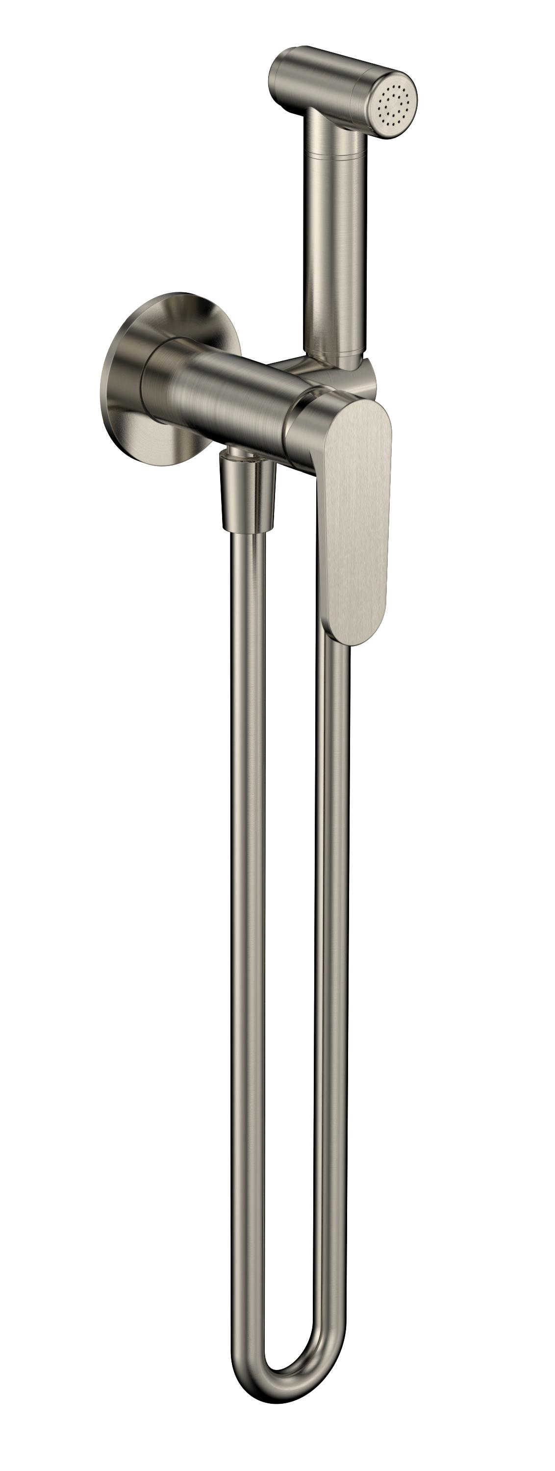 Гигиенический душ AQUAMET Novara комплект скрытого монтажа никель шлифованный AQM6917BN