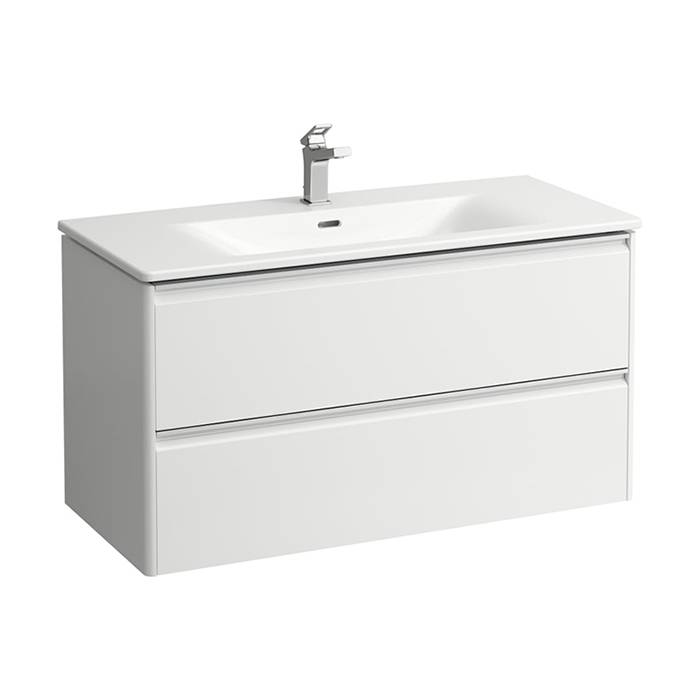 Комплект мебели Laufen Palace 100х45х54.5 см с раковиной Slim 2 ящика белый матовый 8.6070.7.260.104.1