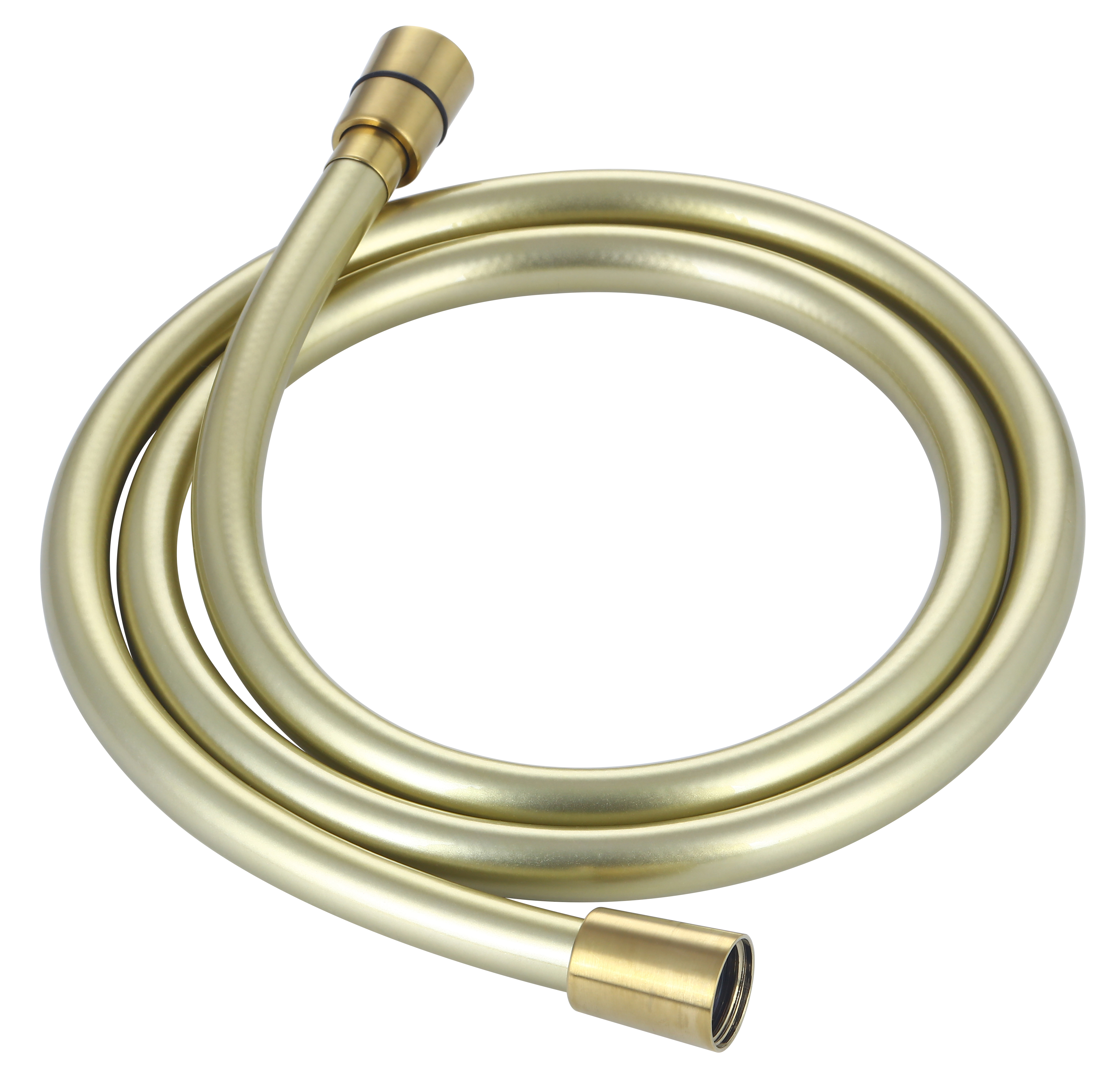 Шланг душевой Aquame ПВХ 1000 мм с защитой от скручивания золото шлифованное AQM1501BG