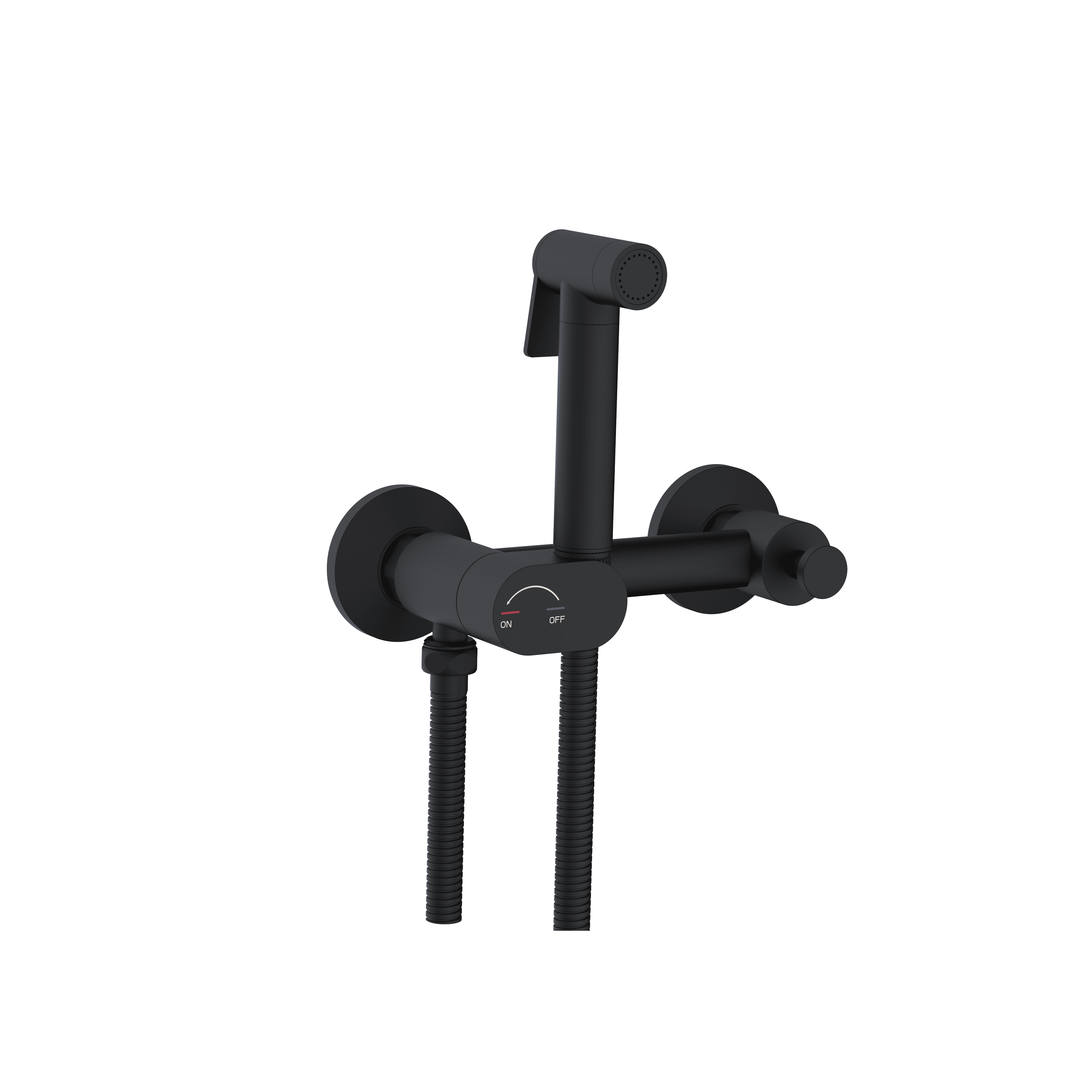 Гигиенический душ со смесителем RGW SP-216B черный матовый 581408216-04