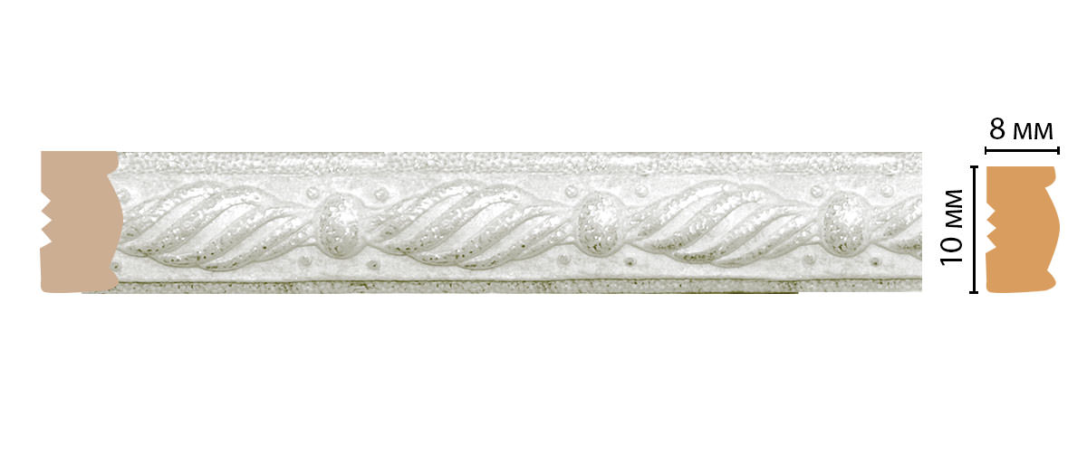 Молдинг DECOMASTER 107-20 10х8х2400 мм 107-20