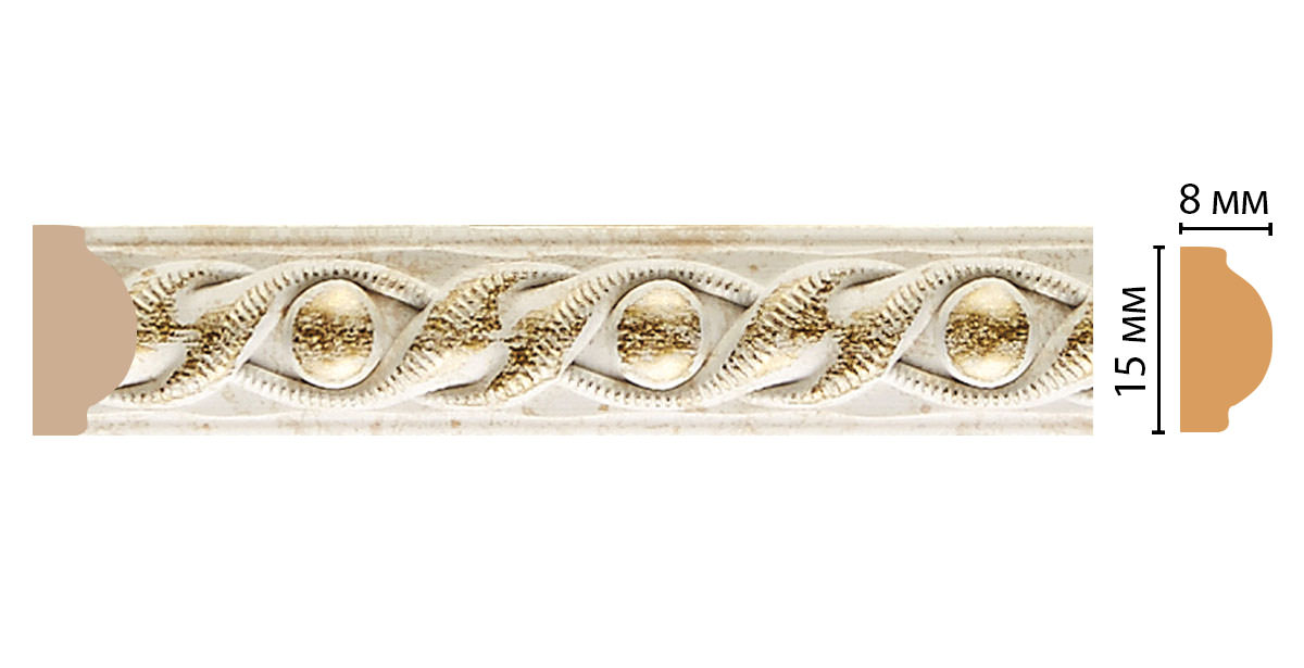 Молдинг DECOMASTER 130-41 15х8х2400 мм 130-41