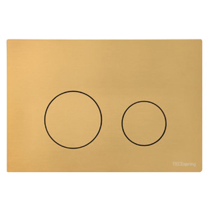 Панель смыва TECEspring для унитаза нержавеющая сталь сатин gold PVD S240513