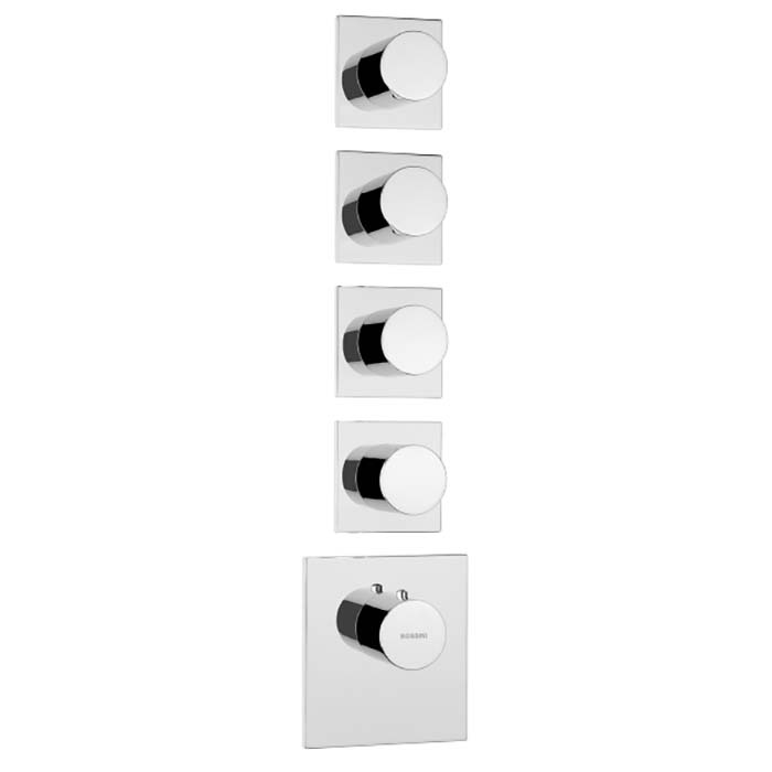 Внешняя часть термостата Bossini HighFlow с отдельными панелями хром Z031208.030