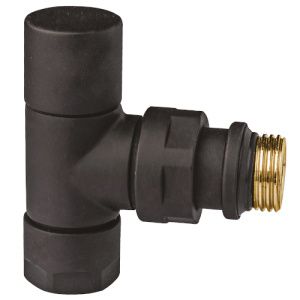 Вентиль запорный угловой FAR 1/2 гайка M24x19 черный матовый FL 0163 12P