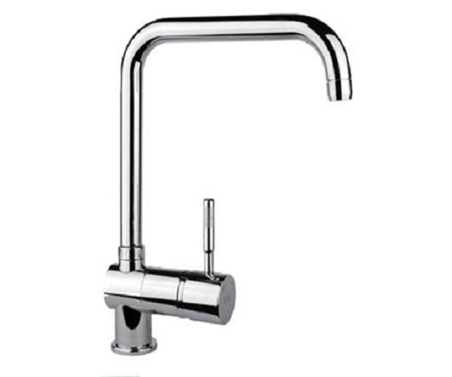 Смеситель для кухни Fiore XENON Г-образный излив белый 44WH5461