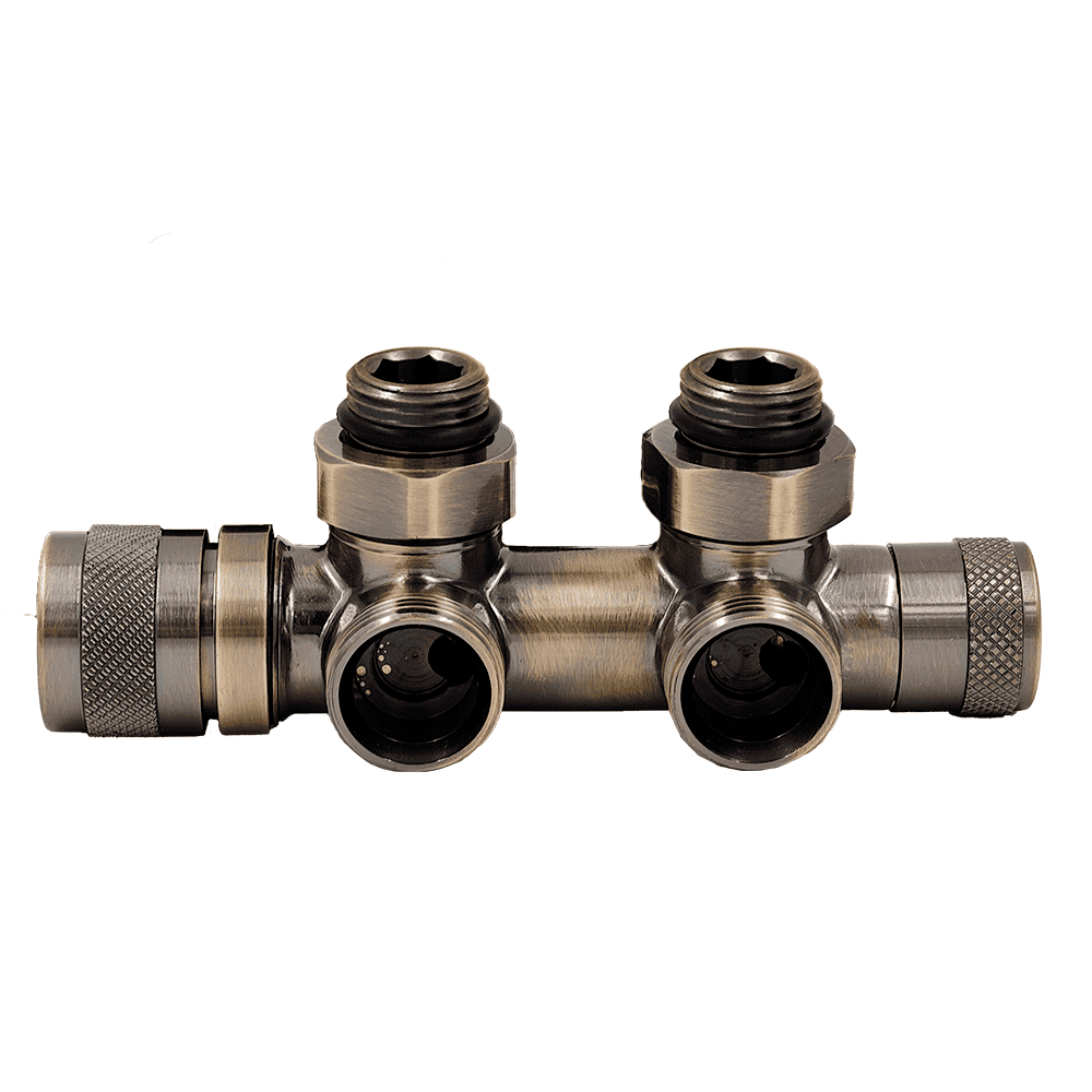 Узел нижнего подключения Primoclima Lunar термостатический угловой правый 1/2 x 3/4 Бронза PCART890ABR