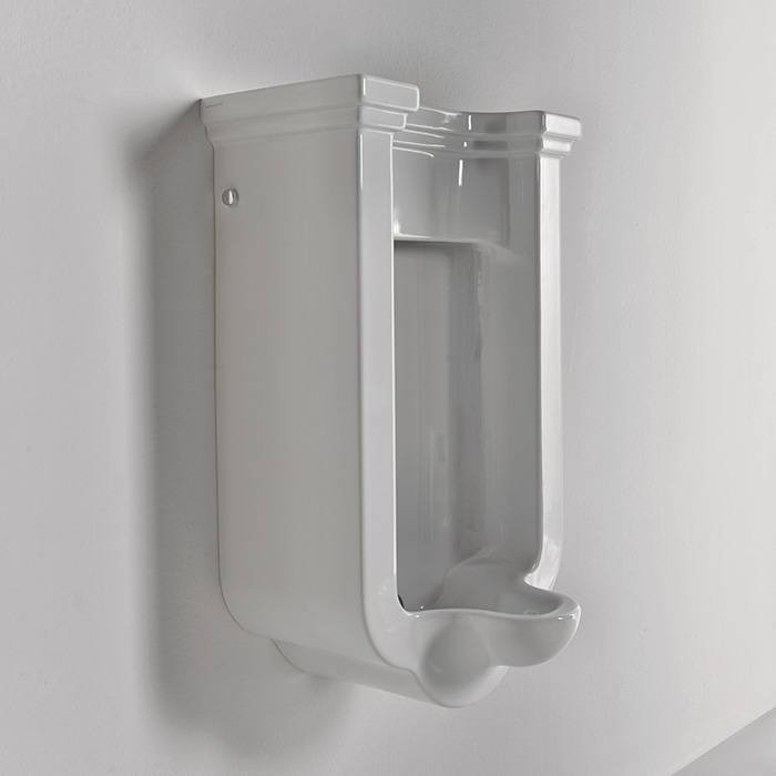 Писсуар подвесной Kerasan Waldorf с сифоном и комплектом крепежа белый 413001