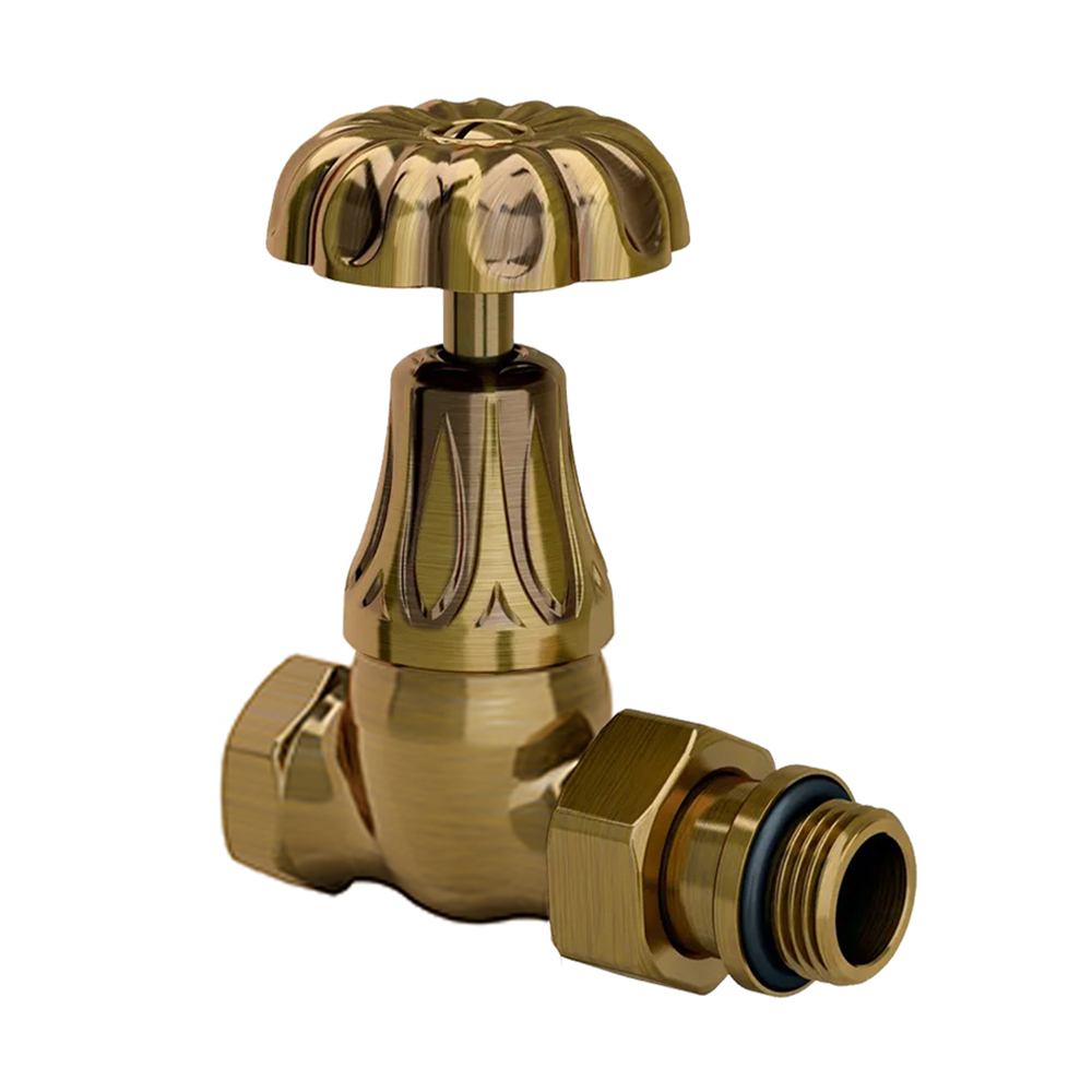 Клапан радиаторный прямой SR Rubinetterie Floral Old Style 1/2 бронза 0338-1500Z000