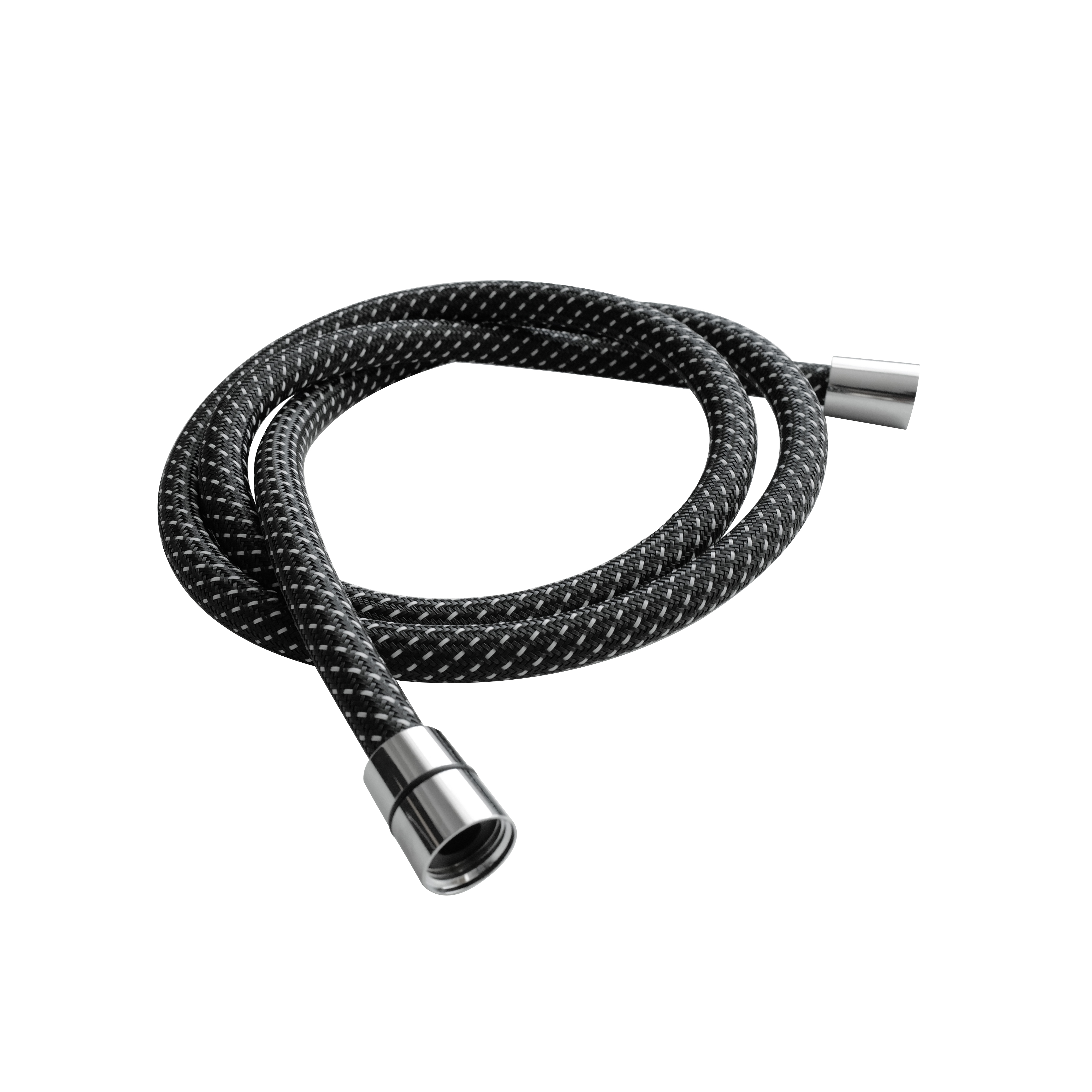 Шланг душевой AQUAme текстиль ПВХ 1500 мм хром AQM1503CR