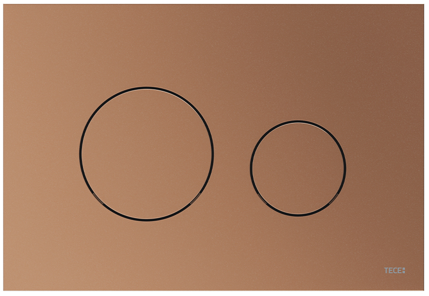 Панель смыва для унитаза TECE TECEloop пластик красная бронза металлик 9240937