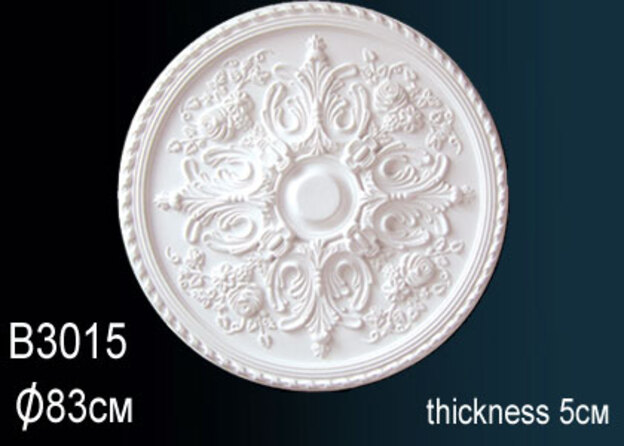 Розетка потолочная Perfect полиуретановая с орнаментом 600 мм B3015