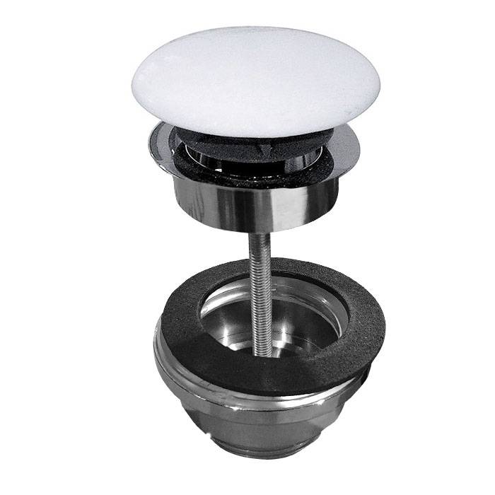 Донный клапан клик-клак Kerasan керамическая крышка белый матовый 923330