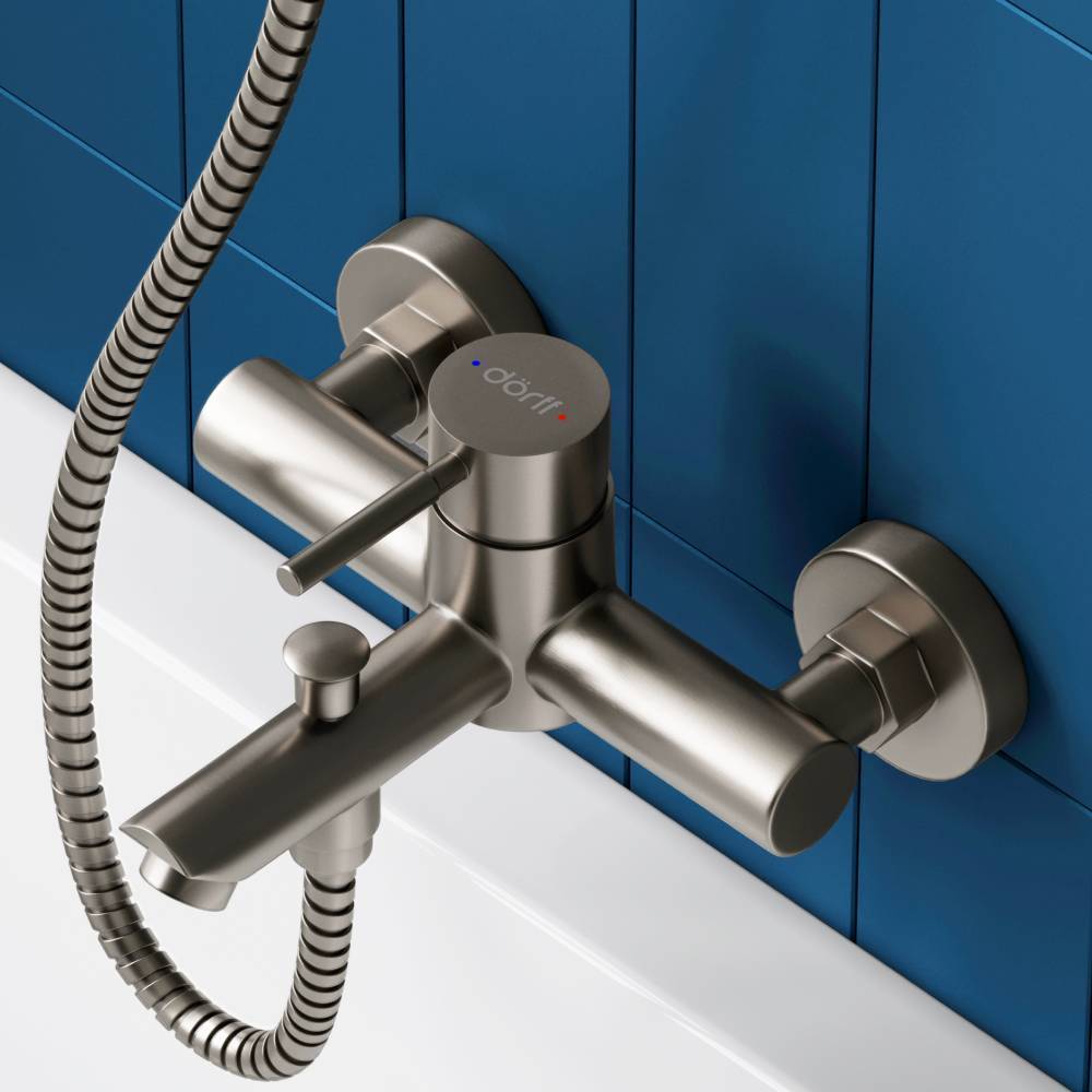 Смеситель для ванны и душа Dorff Logic нержавеющая сталь D3010000SS