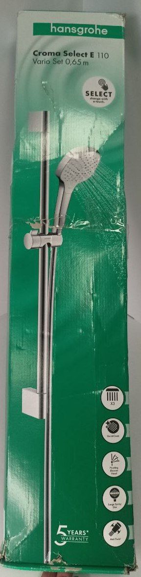 Душевой гарнитур Hansgrohe Croma Select E Vario 600 мм 110 мм 3 режима 26582400