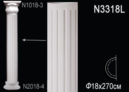 Тело полуколонны Perfect N3318L