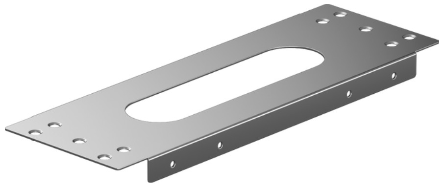 Монтажная панель Hansgrohe sBox 350х120х20 мм для монтажа на плитку 28016000