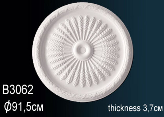 Розетка потолочная Perfect B3062 полиуретановая 620 мм B3062