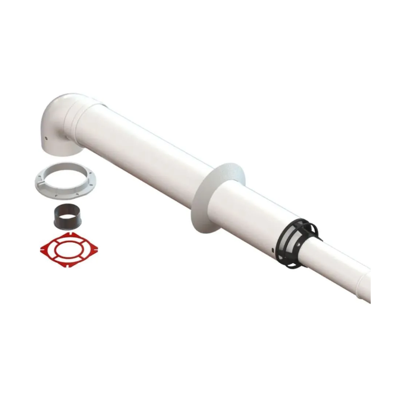 Горизонтальный коаксиальный дымоход Viessmann 100/150 мм 1000 мм 7006721459