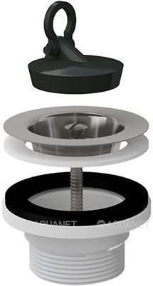 Водослив сифона для мойки AlcaPlast A33 6/4 с решеткой 70 мм A33
